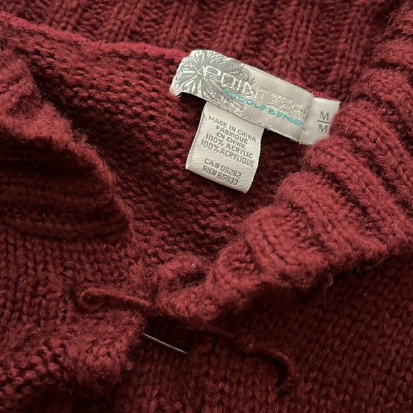 Burgundy Layering T-Shirt Sweater/Vest - Picture 5 of 5